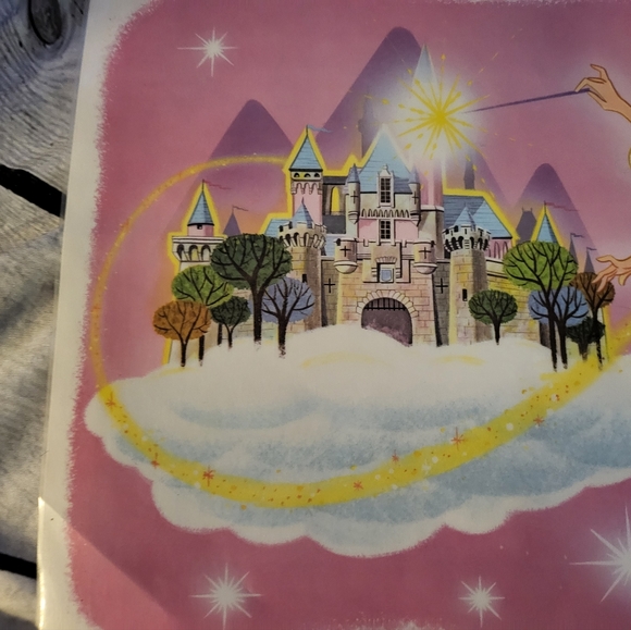 Rare Vintage 1960's Disney placemat Tinkerbell set of 2 - Picture 2 of 5